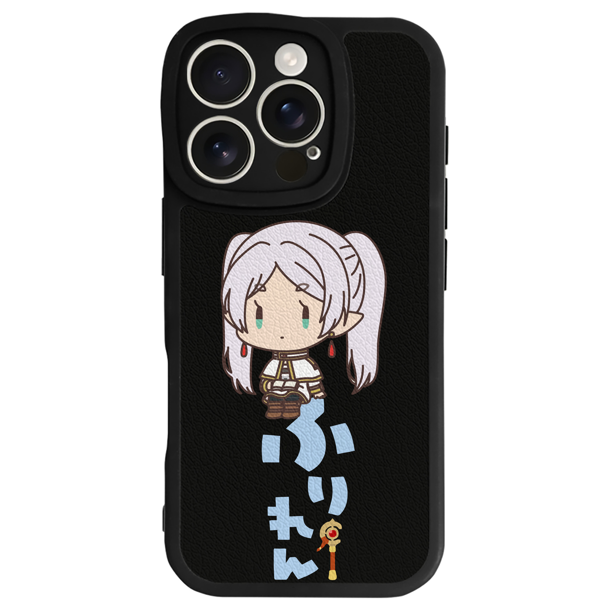 （画像用） 葬送のフリーレン Frieren 【iPhone 16シリーズ対応】シリコンスマホケース（レザー調） 材質：シリコン